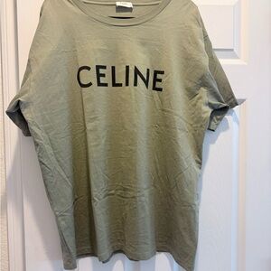 Celine Sage Green Tee